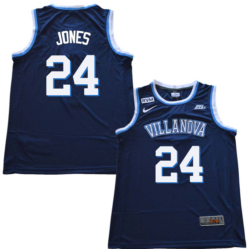2018 Men #24 Wali Jones Willanova Wildcats College Basketball Jerseys Sale-Navy